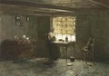 Vrouwtje Waaiman In Haar Huis In Noorden - Jan Hendrik Weissenbruch