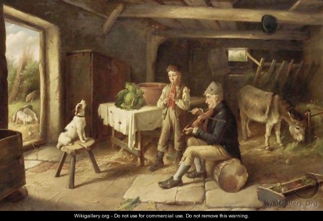 A Cottage Concert - Charles Hunt