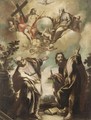 Saint Peter And Saint Paul, With The Celestial Host Above - (after) Sebastiano Ricci