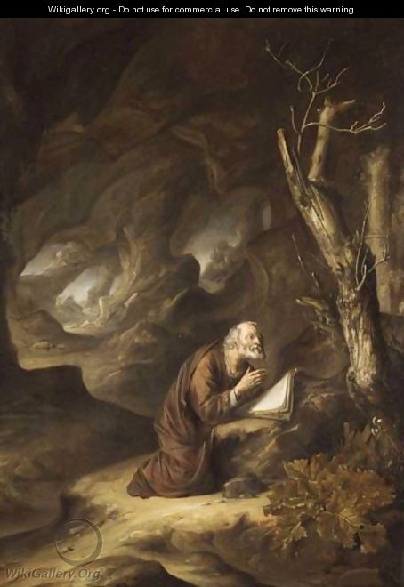 A Hermit Praying In The Wilderness - Jan Adriansz van Staveren
