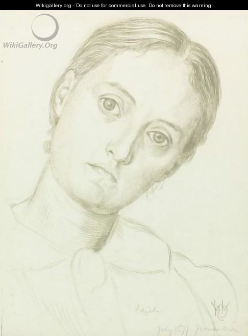 Portrait Of Marion Edith Holman Hunt 2 - William Holman Hunt