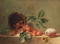 A Still Life With Strawberries And A Prune - Elisabeth Johanna Koning