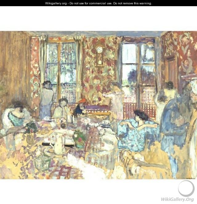 Le Petite Dejeuner Aux Pavillons - Edouard (Jean-Edouard) Vuillard