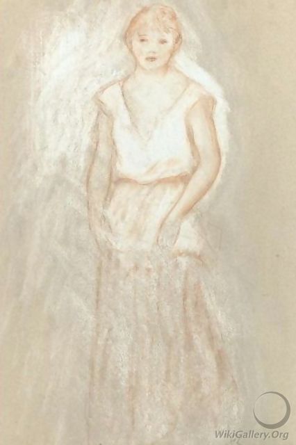 Jeune Fille Debout - Pierre Auguste Renoir