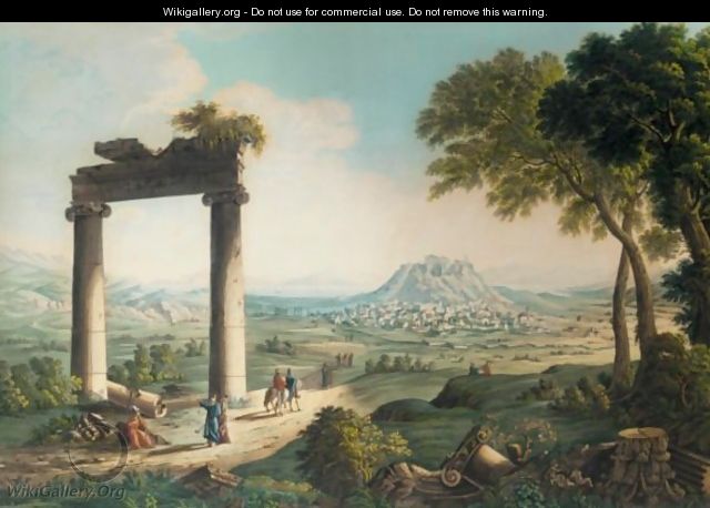 View Of Athens - (after) Louis-Francois Cassas