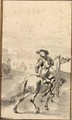 Sketch Of A Woman Riding - Hendrick Verschuring