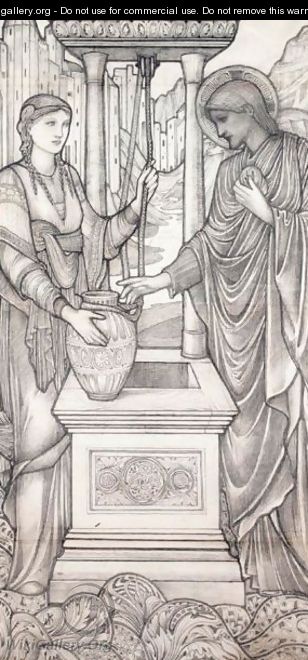 Christ And The Woman Of Samaria At The Well 2 - Sir Edward Coley Burne-Jones
