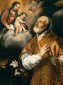 San Filippo Neri In Preghiera Davanti Alla Madonna Col Bambino - Italian School