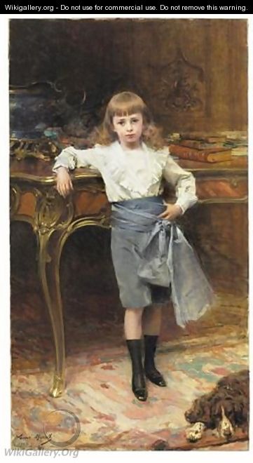 Portrait de Jacques Goldman enfant - Aimé-Nicolas Morot