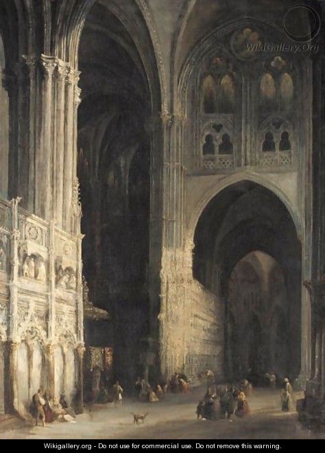 Cathedral Of Toledo - (after) Jenaro Perez Villaamil