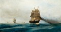 Steamship At Sea - Constantinos Volanakis
