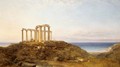 Evening In Greece, Cape Colonna - George Edwards Hering