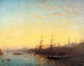 Le Port, Corne D'Or, Constantinople - Felix Ziem