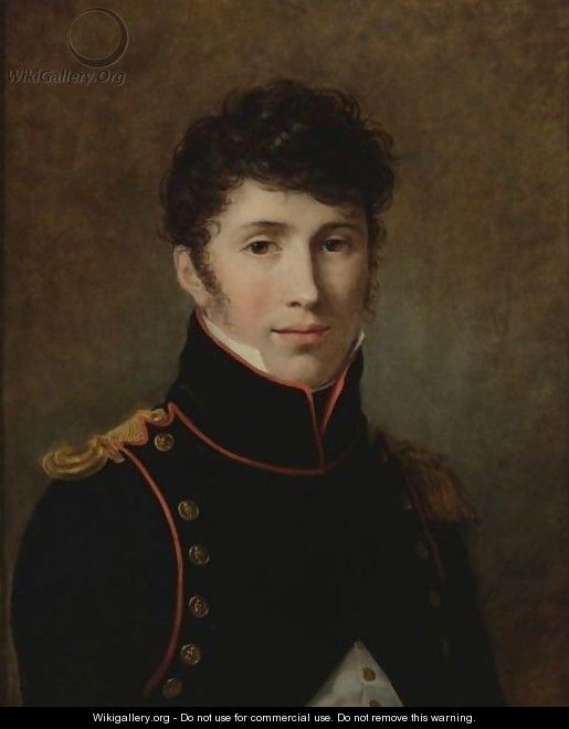 Portrait Of A Young Officer - Constance Marie Charpentier