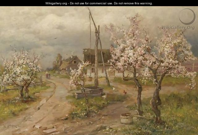 Landscape With Trees In Blossom - (after) Iulii Iul