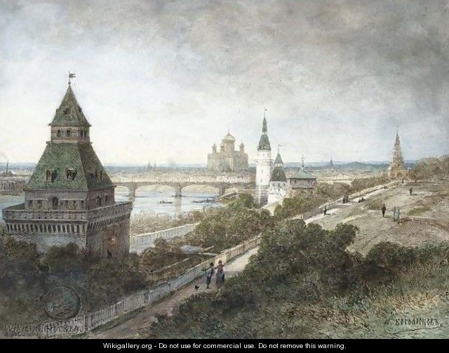 View Of Moscow - Aleksei Petrovich Bogoliubov