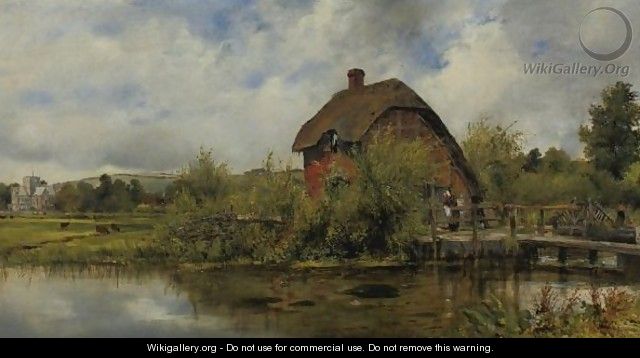 The Old Mill Stream Cottage - Frederick Waters Watts