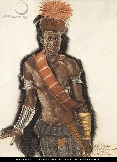 Chief Bafouatete From The Babali Tribe - Alexander Evgenievich Yakovlev