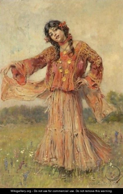 Dancing Gypsy - Konstantin Egorovich Egorovich Makovsky