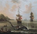 Whaling In An Estuary - (after) Petrus Van Der Velden