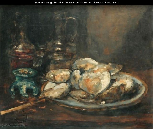 Still Life With Oysters - Antoine Vollon