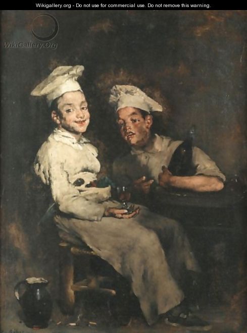 The Litlle Cooks - Theodule Augustine Ribot