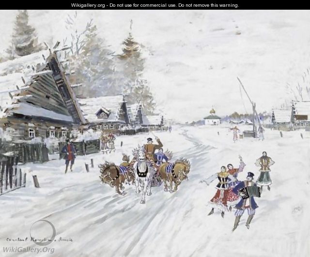 Russian Winter - Konstantin Alexeievitch Korovin