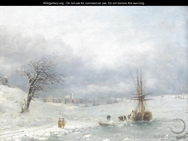 Winter Landscape - (after) Ivan Konstantinovich Aivazovsky