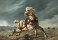 A Horse Running Away From The Battle - Louis Paternostre