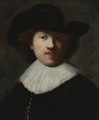 Portrait Of The Artist In A Black Coat And Hat - (after) Harmenszoon Van Rijn Rembrandt