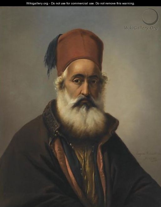 Portrait Of A Dignitary, Possibly Ibrahim Pacha - Eugène Verboeckhoven