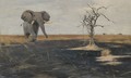 The Lone Elephant - Wilhelm Kuhnert
