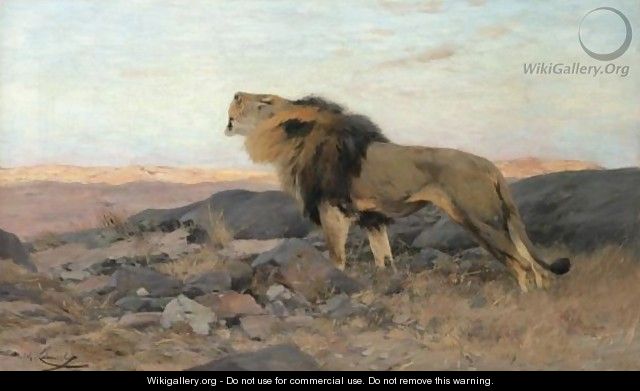 Roaring Lion - Wilhelm Kuhnert