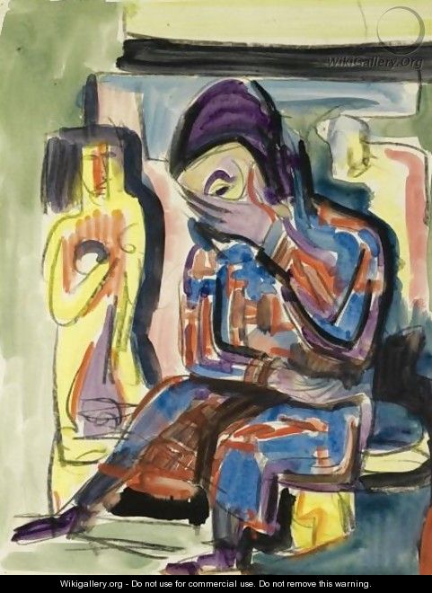 Sitzende Frau (Seated Woman) - Ernst Ludwig Kirchner