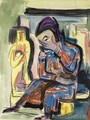 Sitzende Frau (Seated Woman) - Ernst Ludwig Kirchner