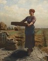 Peasant Woman Sifting Rapeseed (Cribleuse De Colza) - Jules (Adolphe Aime Louis) Breton