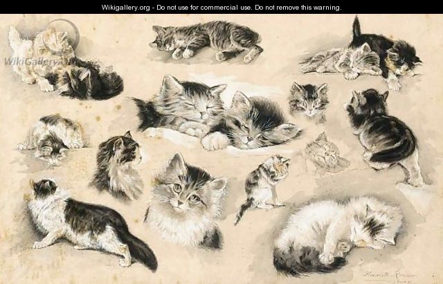 A Study Of Kittens - Henriette Ronner-Knip