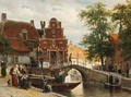 A View Of Franeker With The 'zakkendragershuisje' - Cornelis Springer