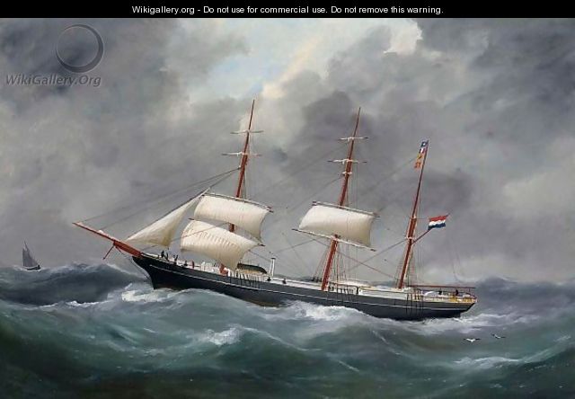 A Portrait Of A Ship - Edouard Adam