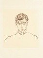 Bildnis Paris Von Guthersloh (Portrait Of Paris Von Gutersloh) (Kallir 16b) - Egon Schiele