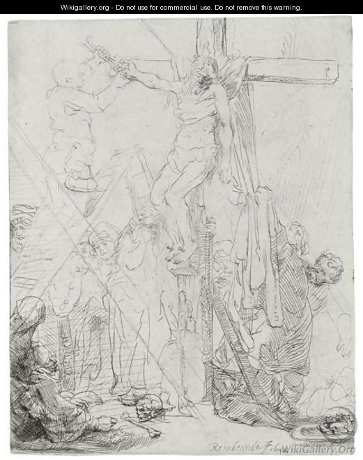 Descent From The Cross A Sketch - Rembrandt Van Rijn