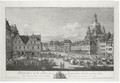 Perspective De La Place De La Grande Garde, Aiant D'Un Cote Le Gewandz-Haus, D'Un Autre L'Eglise Notre Dame - Bernardo Bellotto (Canaletto)
