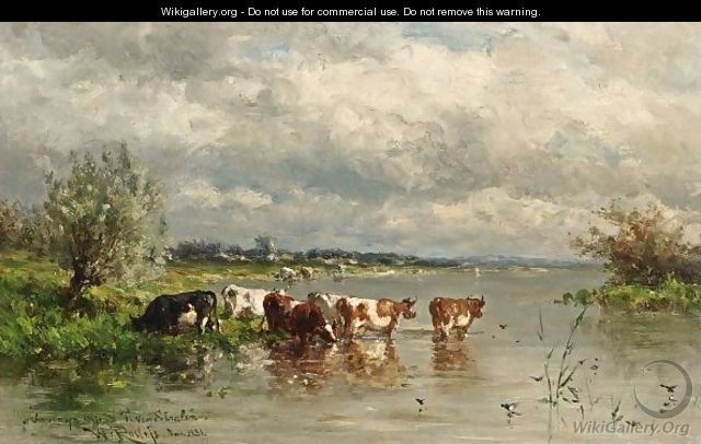 Watering Cows 4 - Willem Roelofs