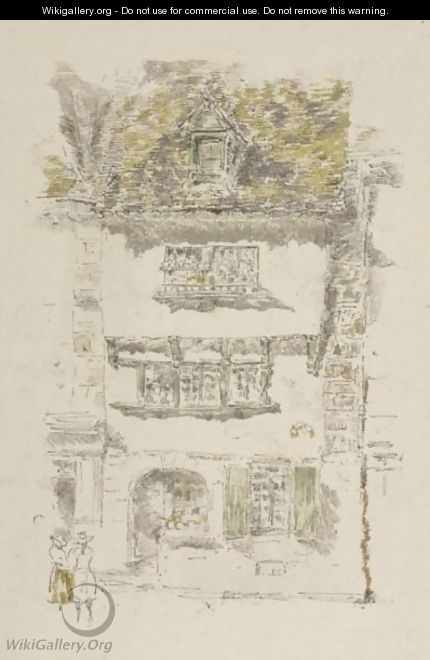 Yellow House, Lannion - James Abbott McNeill Whistler