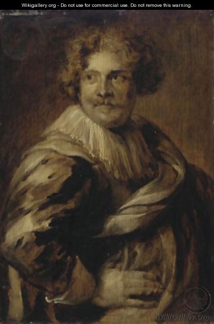 Portrait Of Simon De Vos (1603-1676) - (after) Dyck, Sir Anthony van
