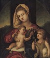 The Madonna And Child With The Infant Saint John The Baptist - (after) Polidoro Lanzani (see Polidoro Da Lanciano)