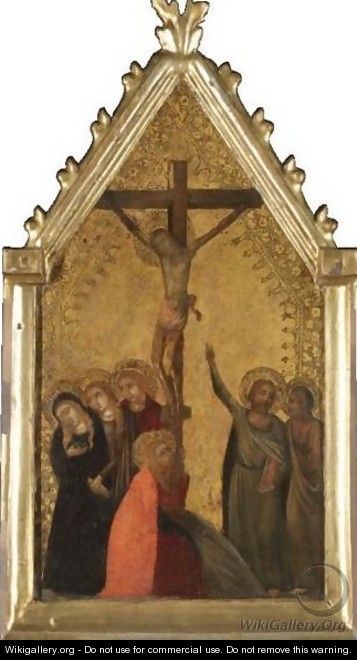 The Crucifixion, With The Three Maries, Saints Peter And John The Evangelist - Central Italian School