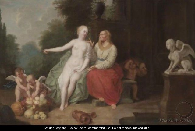 Vertumnus And Pomona - (after) Louis Alexandre Dubourg