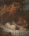 Two Satyrs Watching A Sleeping Queen - Roman School