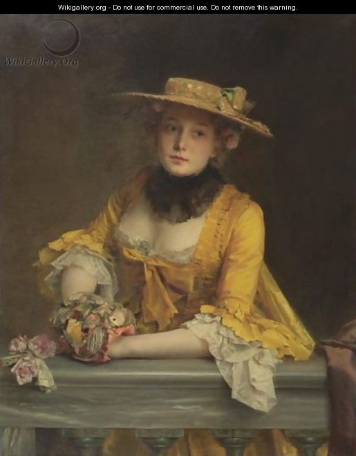The Yellow Dress - Gustave Jean Jacquet